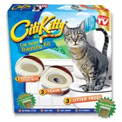 GENERICO - Kit Enseñanza Gatos Baños Arenero Wc