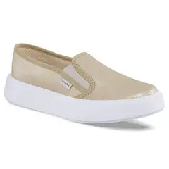 CROYDON - Tenis Casuales Faroo Oro para Mujer