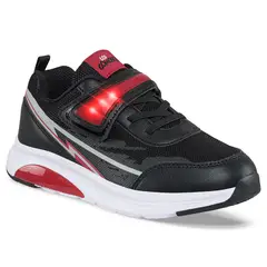 LOS GOMOSOS - Tenis Luces Dacum Negro-Rojo para Niño