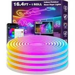INA NEON - Luz Led Luz De Neón Flexible 5m Bluetooth RGB