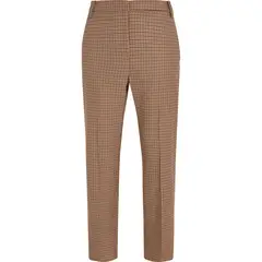 TOMMY HILFIGER - Pantalón chocolate de cuadros recto y slim