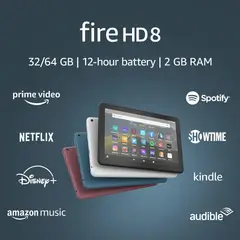 AMAZON - TABLET FIRE HD 8 32GB 2 CAMARAS 2GB RAM DOLBY ATMOS