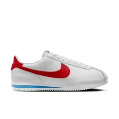 NIKE - Tenis Cortez Leather-Blanco/Rojo/Azul