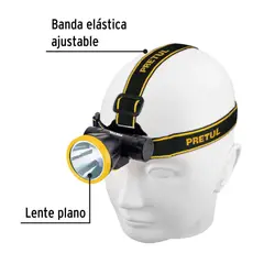 PRETUL - Linterna De Minero Recargable Luz Blanca