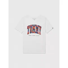 TOMMY HILFIGER - Camiseta Blanca Estampada Para Niño