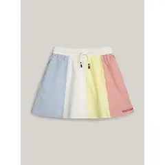 TOMMY HILFIGER - Falda Celeste Niña Celeste Mil Rayas De Corte Evasé