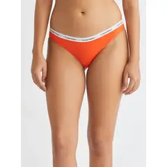 CALVIN KLEIN - Pantie Bikini Naranja Clásicas - Modern Logo
