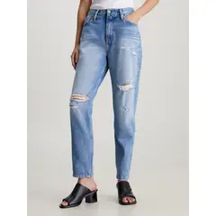 CALVIN KLEIN - Mom azul jeans