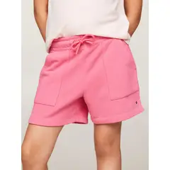 TOMMY HILFIGER - Shorts Rosa Niña Con Cordón Corte Amplio Essential