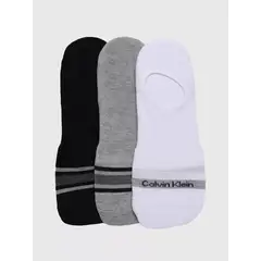 CALVIN KLEIN - Pack negro de 3 medias con logo