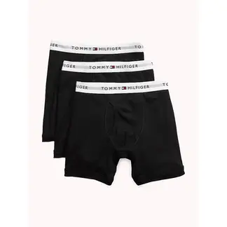 TOMMY HILFIGER - 3 Pack De Boxer Brief Negro En Algodón