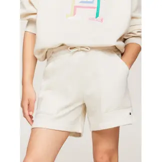TOMMY HILFIGER - Shorts Blanco Niña Con Cordón Corte Amplio Essential