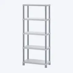 RIMAX - Estante Solido 15" 5 Niveles Gris Hielo