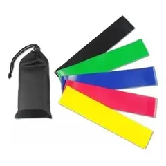 GENERICO - Kit Bandas Elásticas 5 En 1 Para Ejercicio Resistencia Yoga