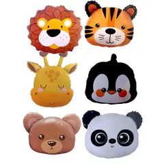 GENERICO - Globos Metalizados De Animales Fiestas x6 Und 53Cm