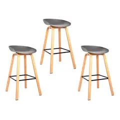MOBLIHOUSE - Set X3 Silla De Bar Nórdica Ferrara