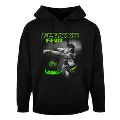CREACIONES NU CROWN - Camiseta Hoodie Buzo Feid Ferxxo Concierto Hombre Nu Crown