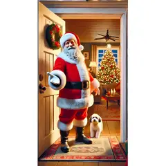 GENERICO - Forro De Puerta Navideño Funda De Puerta Navideña Diseño 1