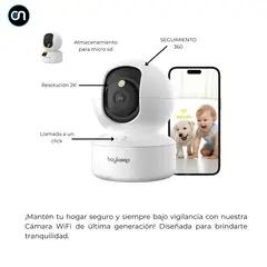GENERICO - Camara De Seguridad Wifi robotica 360 Boykeep 2k WiFi de 5G/2.4 GHz