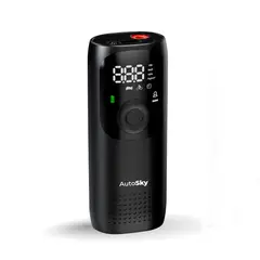 AUTOSKY - Compresor Aire Llantas Portable Inflador Aire Carro Moto