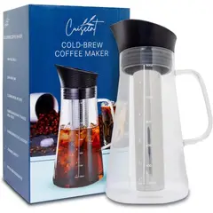 GENELEC - Cafetera Coldbrew Jarra Te Cafe Infusion Fria Filtro Acero