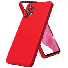 SPACE - Funda Estuche Silicone Case Compatible Con Samsung A13 4G y A23 Rojo