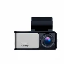 AUTOSKY - Cámara Para Carro Dash Cam Dual 4K Ultra Con Wifi & GPS