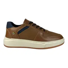 CALZADO BONT - Tenis Bont Casual Niño 576 Marrón Cosido