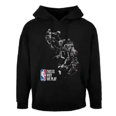 CREACIONES NU CROWN - Camiseta Hoodie Buzo JUGADORES NBA Hombre Nu Crown