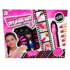 GENERICO - Set Juego Uñas Para Niñas Con Accesorrios Drill Esmalte
