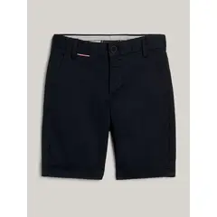TOMMY HILFIGER - Pantalón Niño Azul Chino Corto Colección 1985 Essential