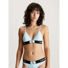 CALVIN KLEIN - Parte azul de arriba de bikini de triángulo - CK96