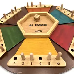GENERICO - Juego De Mesa Al Dado Artesanal Madera Mini