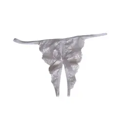 GENERICO - Tanga femenina francesa encaje mariposa Blanco