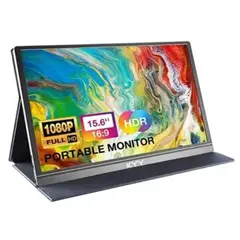 GENERICO - Monitor Portátil 15.6 pulg Xbox Ps5 Laptop Color Gris