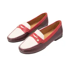 MARIO HERNANDEZ - Mocasín Valencia Blanco Rojo MH Mocs