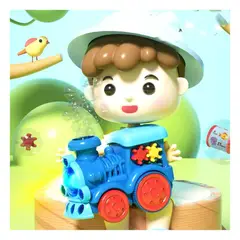 IMPORTADORA MAKA - Tren Máquina Burbujas Automática Luz Led Y Música