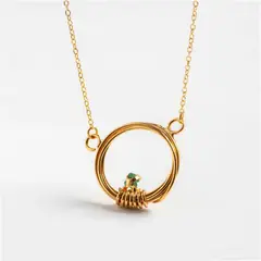 ENIGMA - Collar Cadena Veteada Esmeralda_.
