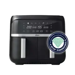 OSTER - Freidora de Aire Dual 2 Canastas 7,6 Lt 1800W