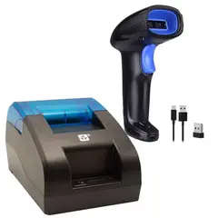 GENERICO - Impresora Térmica Pos 58mm USB Bluetooth + Lector Wireless