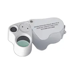 GENERICO - Lupa Doble-múltiples 30x22mm 60x12mm Blanca