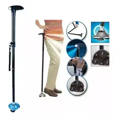 GENERICO - Baston Ortopedico Trusty Cane Con Linterna Luz Led Plegable