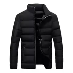 UBMD - Chaqueta Casual Hombre Acolchada EDA104 Negro Gris