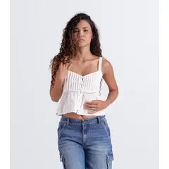 UNSER - Blusa Para Mujer De Tiras Y Encaje