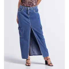 DEREK - Falda Para Mujer Larga Cargo