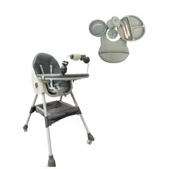 GENERICO - Comedor Reclinable Plegable Mas Set De Vajilla En Silicona