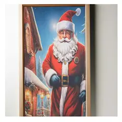 INNOVA - Decoración Navideña Cubre Puerta Ajustable Papa Noel