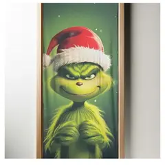 INNOVA - Decoración Navideña Cubre Puerta Ajustable Grinch Navidad