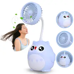 GENERICO - Ventilador Recargable Portatil Usb Pequeño Cuello Plegable