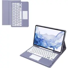 GENERICO - Estuche teclado + trackpad para ipad pro 11 2024 m4 bluetooth lavanda